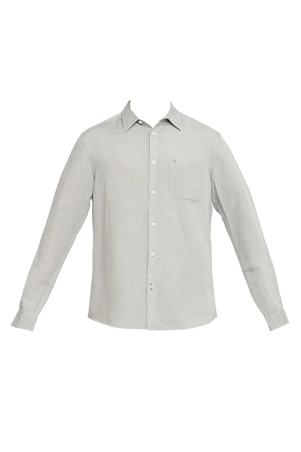 Slim Fit Linen Viscose Shirt