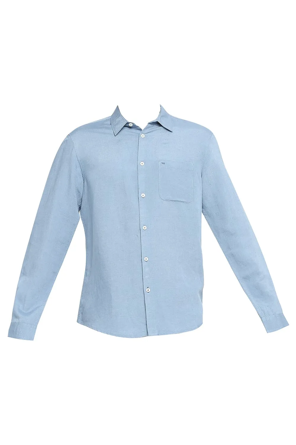 Slim Fit Linen Viscose Shirt