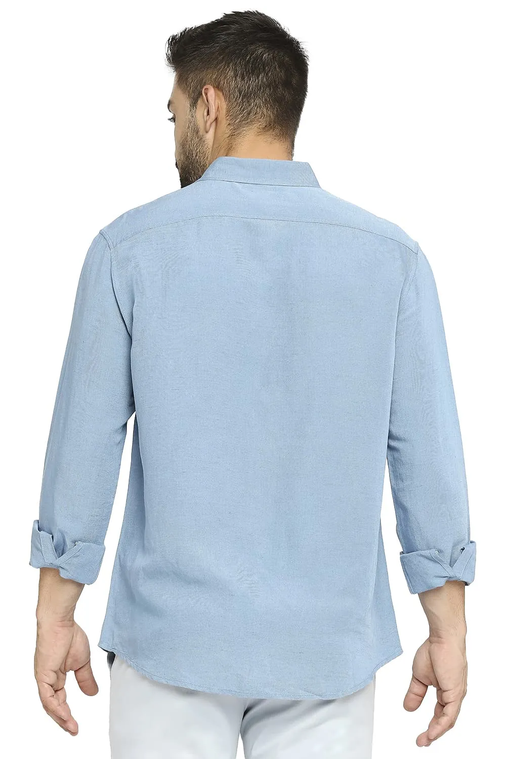 Slim Fit Linen Viscose Shirt
