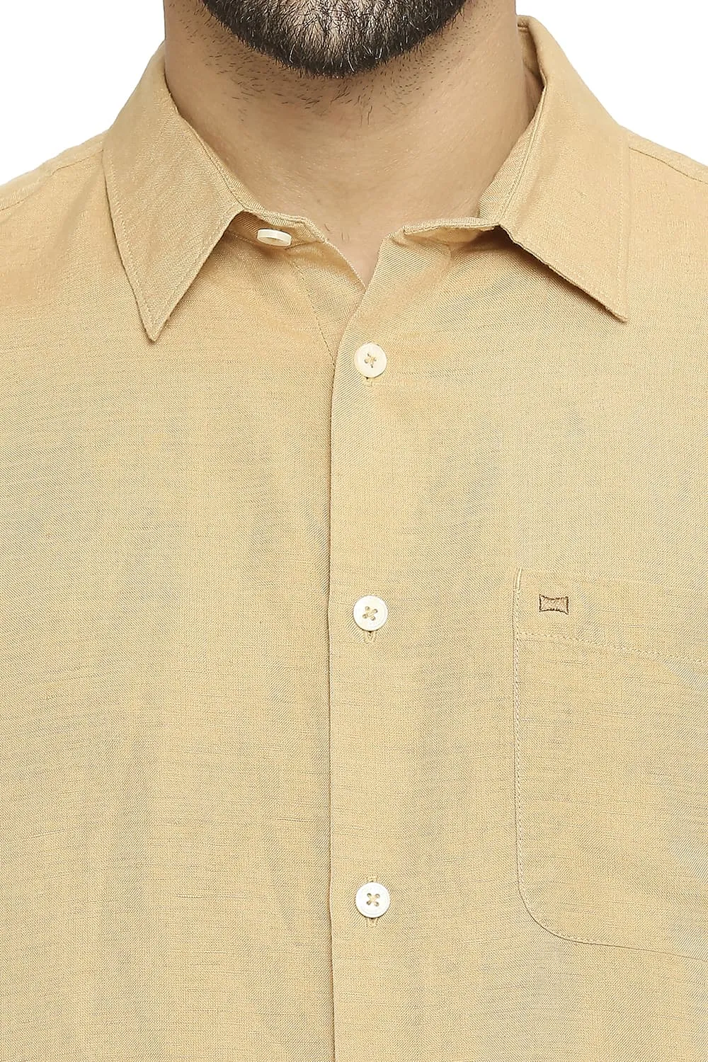 Slim Fit Linen Viscose Shirt