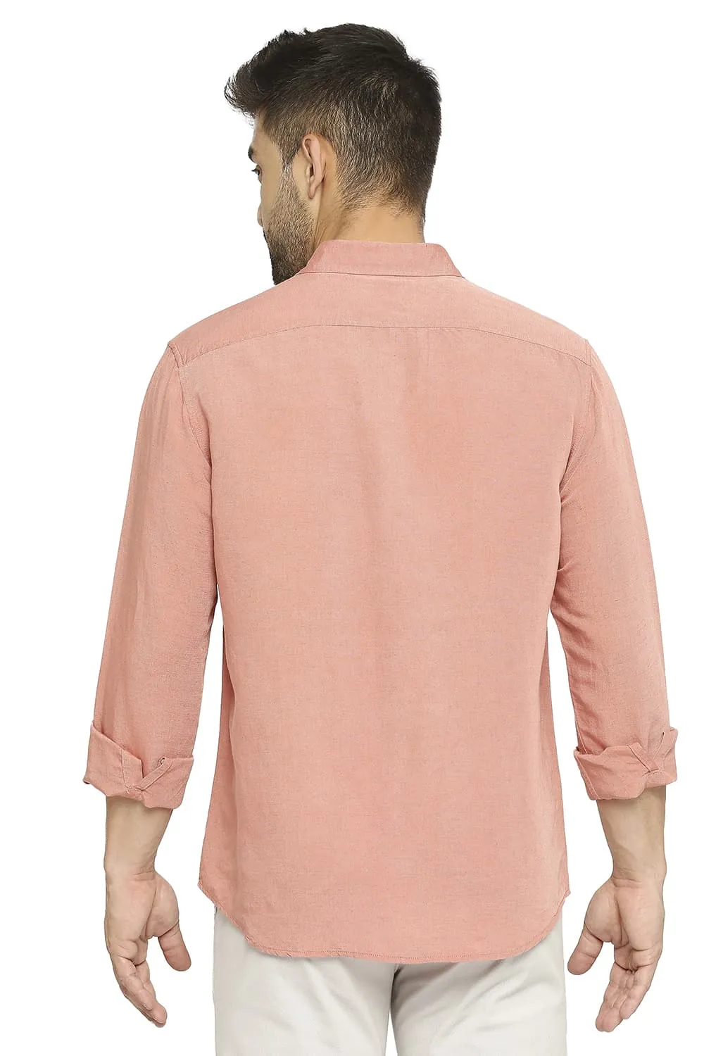 Slim Fit Linen Viscose Shirt