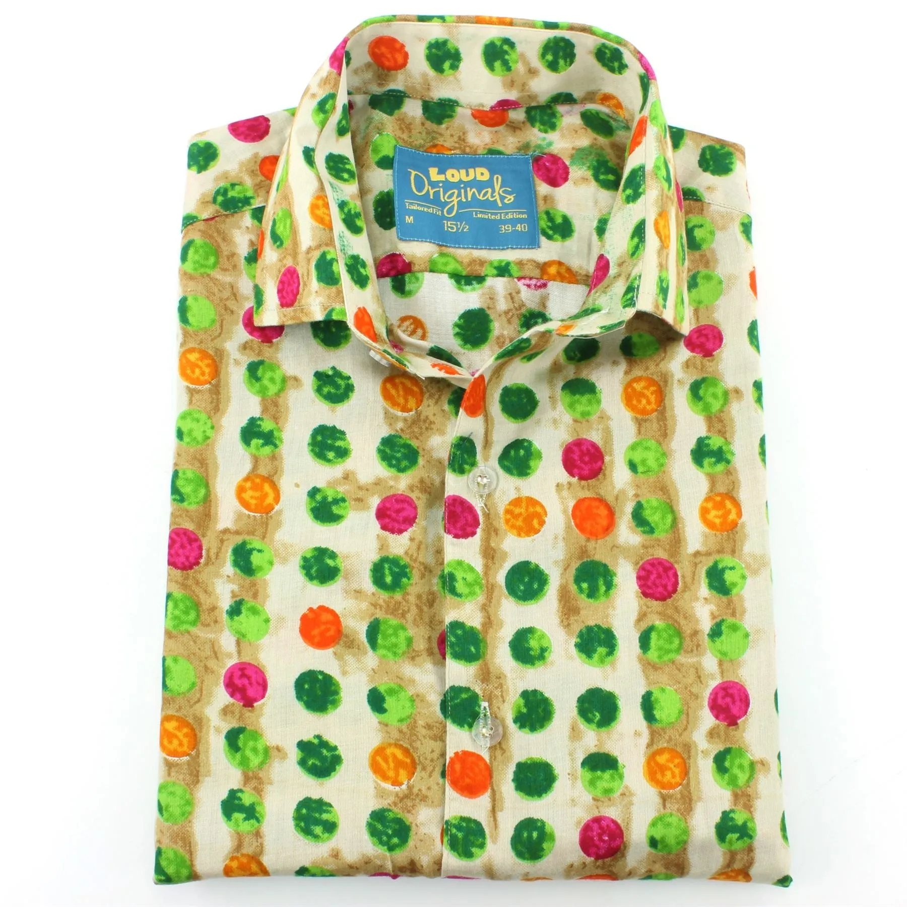 Slim Fit Short Sleeve Shirt - Multi Dotty