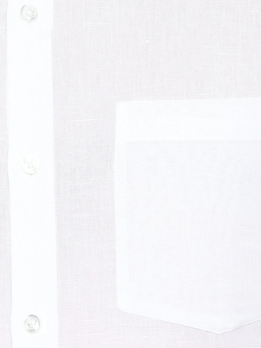 Solid White Slim Fit Formal Full Sleeve Shirt