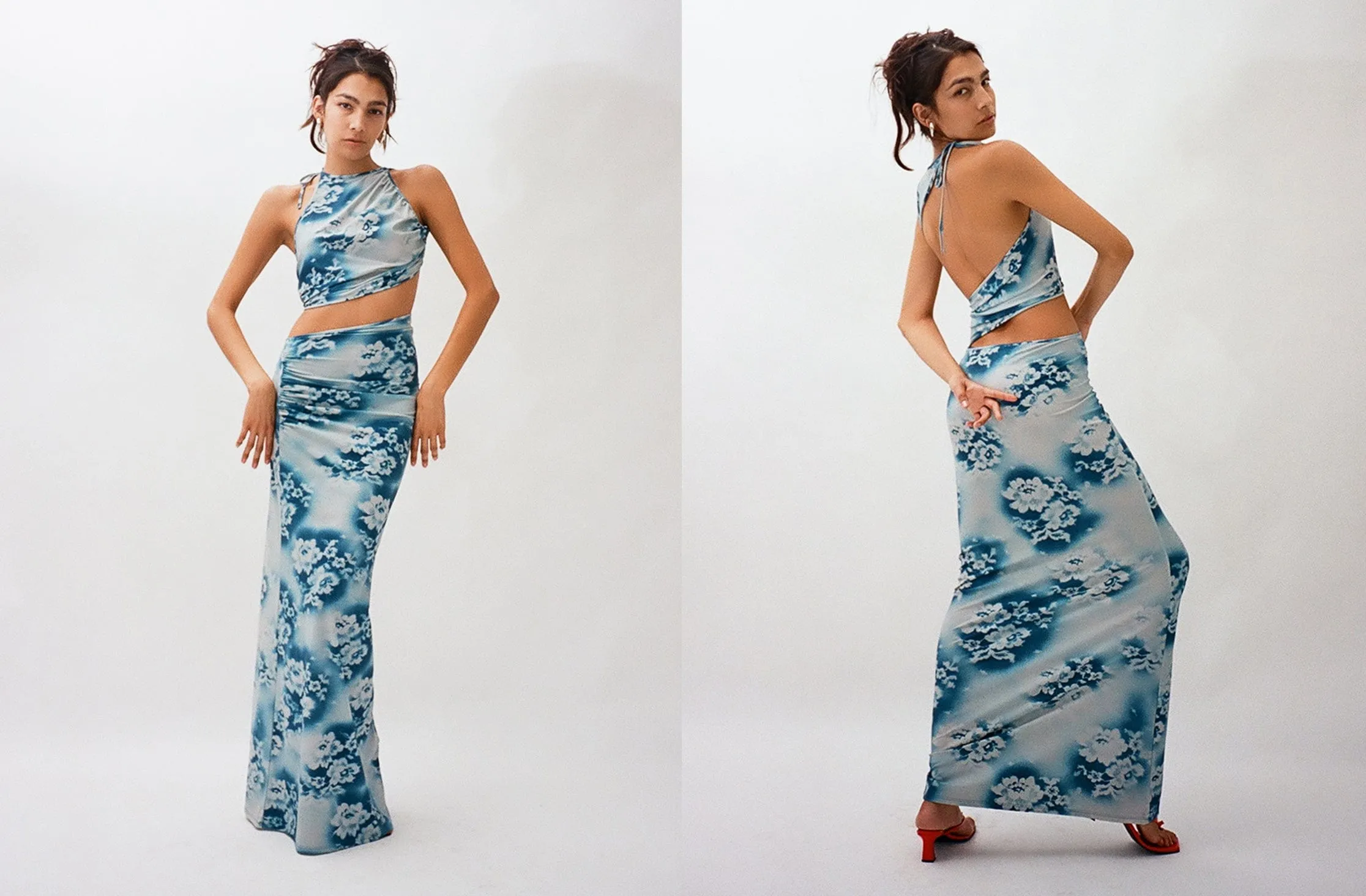Spray Lace Spiral Dress