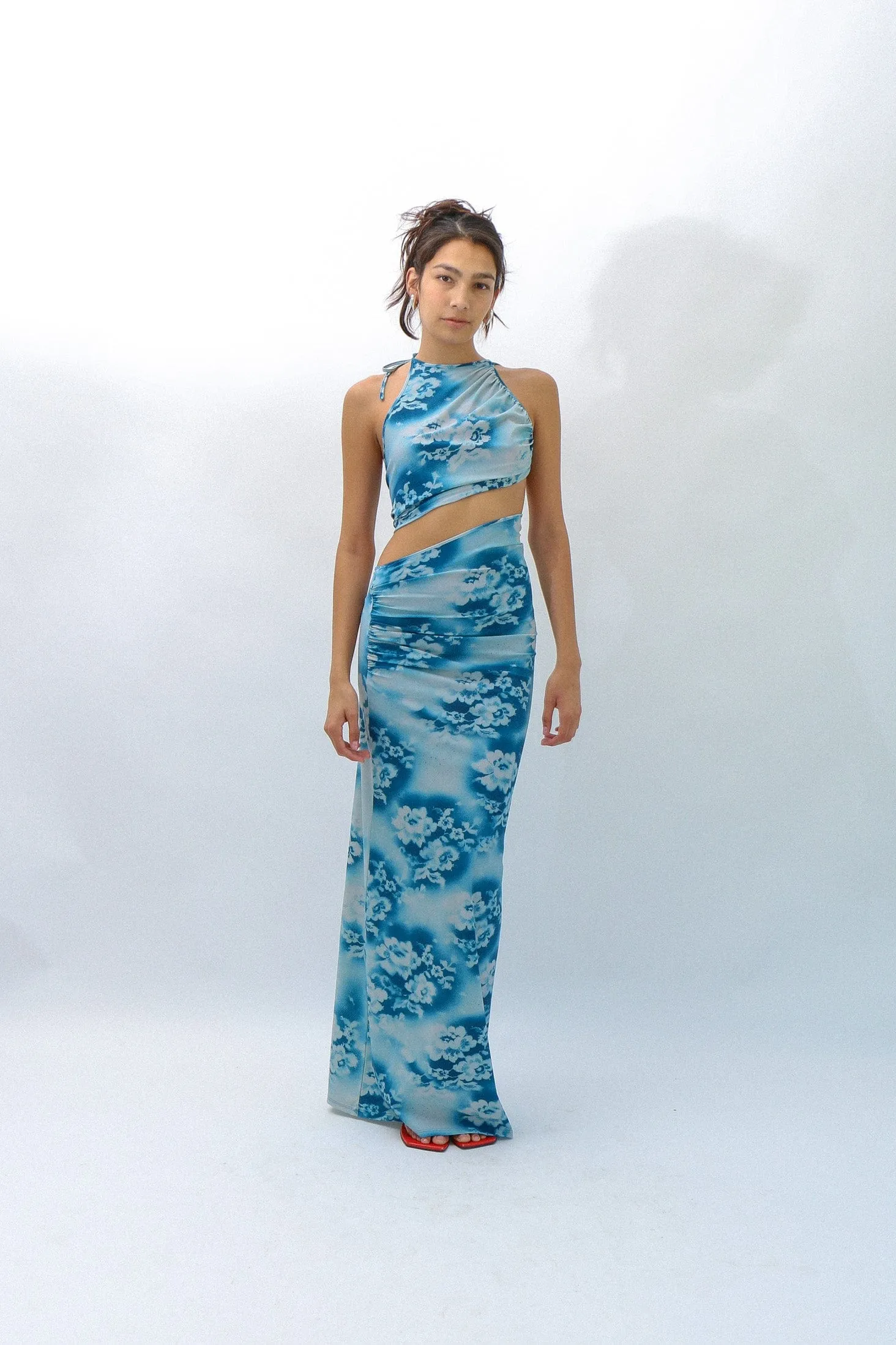 Spray Lace Spiral Dress