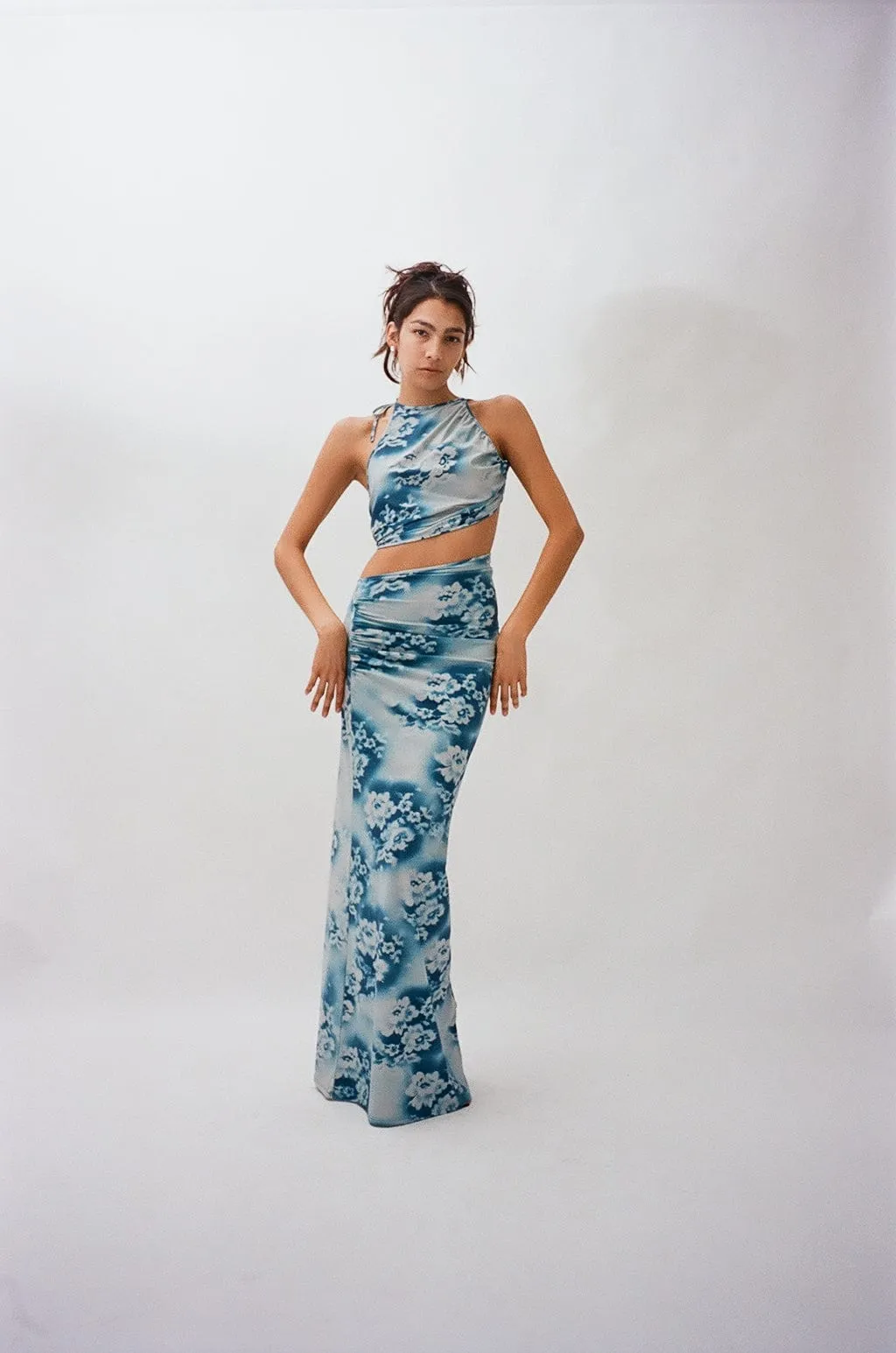 Spray Lace Spiral Dress