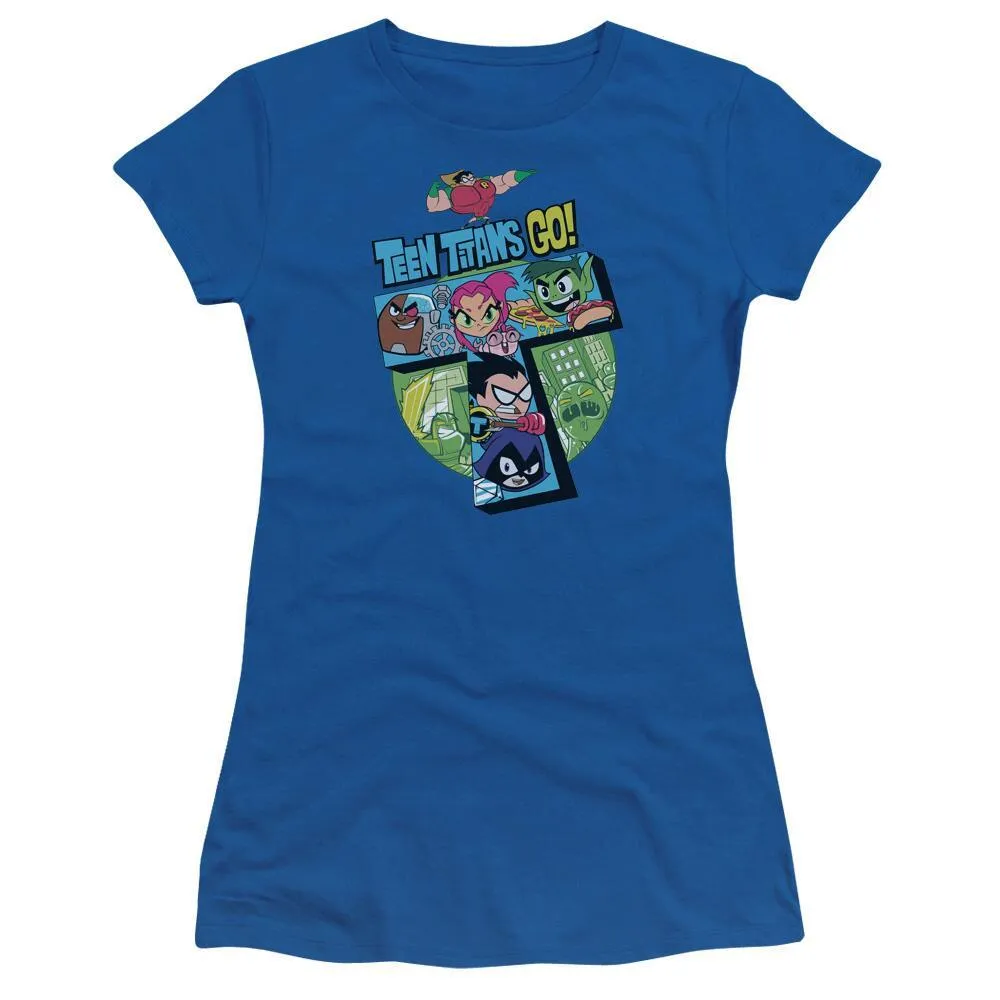 Teen Titans Go Juniors Royal Blue T-Shirt