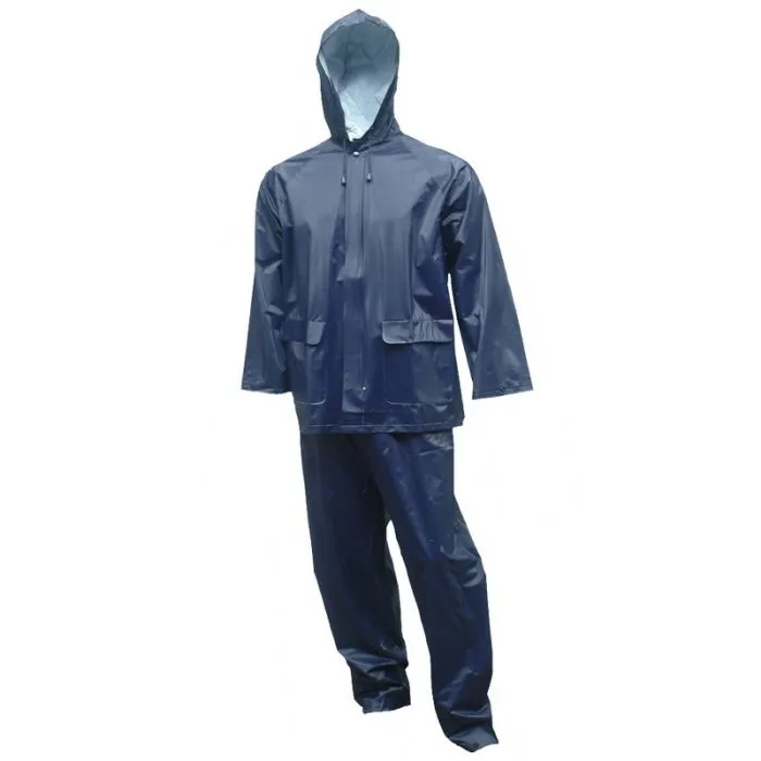 TINGLEY RUBBER CORP S62211.MD Tuff-Enuff Plus 2-Piece Suit, Navy, Medium, 1 Each