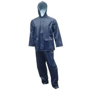 TINGLEY RUBBER CORP S62211.MD Tuff-Enuff Plus 2-Piece Suit, Navy, Medium, 1 Each