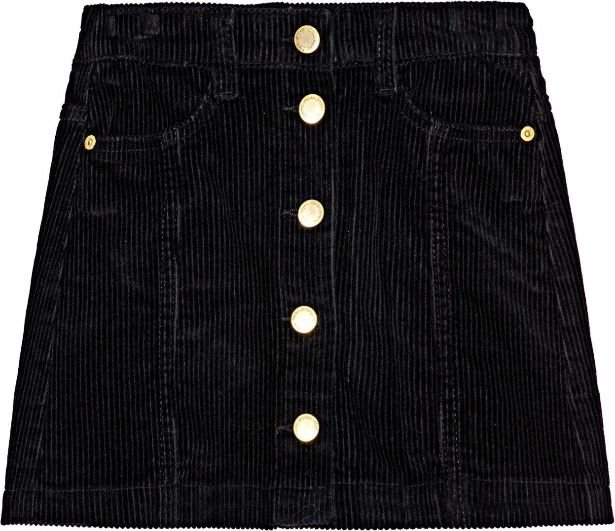Tween Bottoms | Bera Black Velvet Corduroy Skirt | Molo