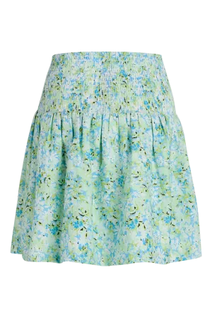 Veia Skirt - Blue/Green Flower