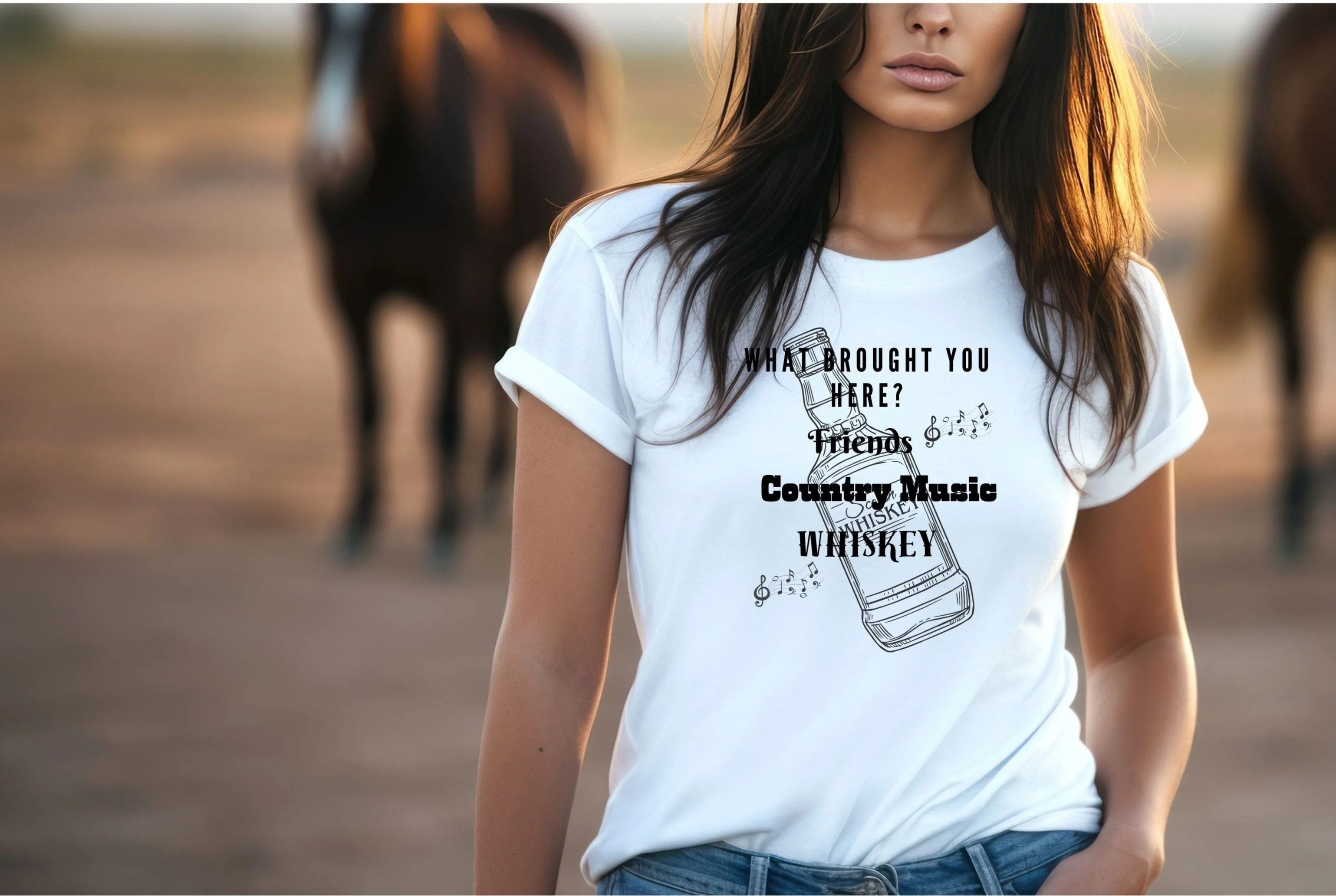 What Brought You Here? Friends, Country Music, Whiskey T-Shirt, Music T-Shirt, Tour T-Shirt, Festival T-Shirt, Concert T-Shirt
