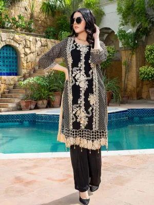 Zephyr Chiffon Embroidered Kurti – ZCK-2